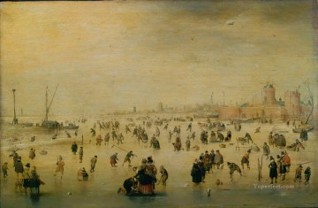 スケーターの冬の風景ヘンドリック・アフェルキャンプ Oil Paintings